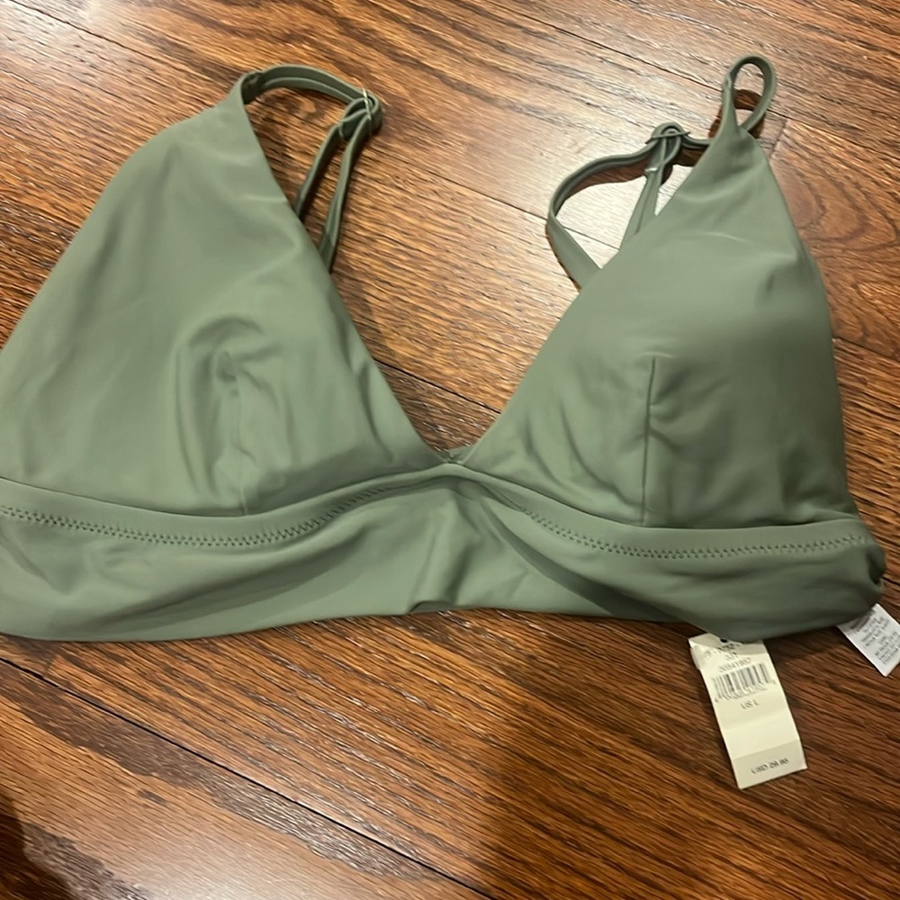 Aerie triangle bikini top